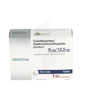 Candesartan/hydrochlorothiazide Zentiva 8 Mg/12,5 Mg, Comprimé