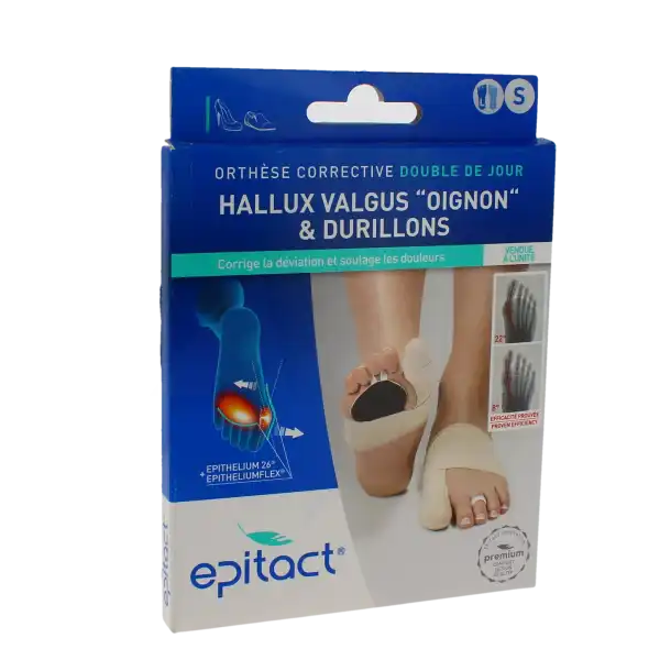 Orthese Corrective Double Epitact A L'epithelium Flex +26 Taille S Pied Gauche