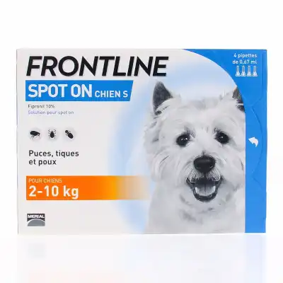 Frontline Solution Externe Chien 2-10kg 4doses à SAINT-SAENS