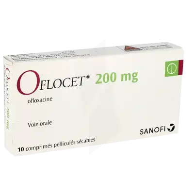 OFLOCET 200 mg, comprimé pelliculé sécable