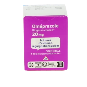 Omeprazole Biogaran Conseil 20 Mg, Gélule Gastro-résistante