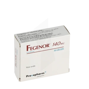 Fegenor 140 Mg, Gélule