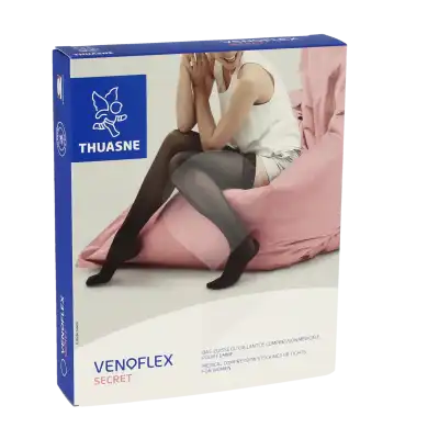 Thuasne Venoflex Secret 2 Bas Antiglisse Femme Beige Doré T5n- à Toulouse