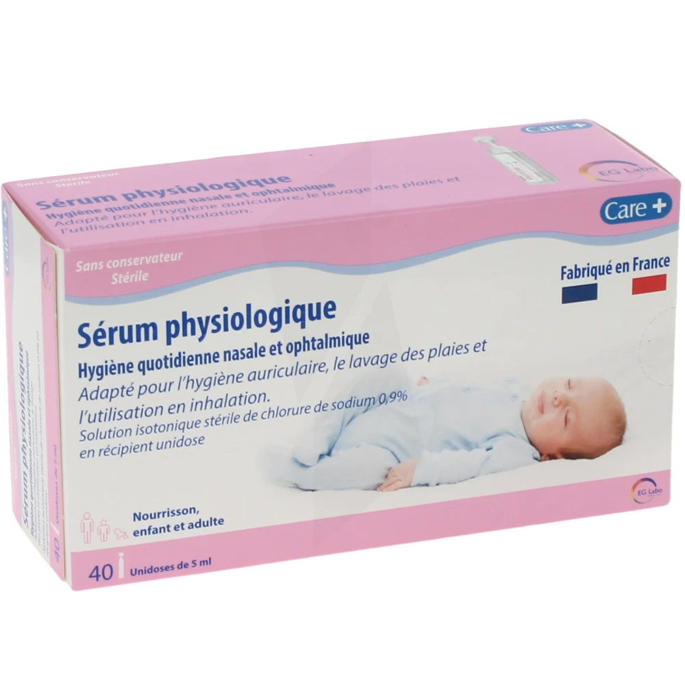 Care+ Sérum Physiologique 40unidoses/5ml