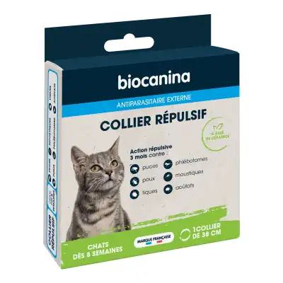 Biocanina Collier Répulsif Chat Bio à BRUGES