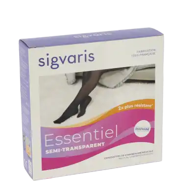 Sigvaris Essentiel Semi-transparent Chaussettes  Femme Classe 3 Dune Xx Large Normal à SAINT-MARTIN-DU-VAR