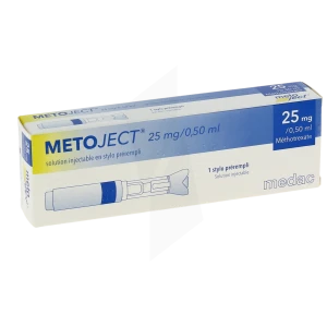 Metoject 25 Mg/0,50 Ml, Solution Injectable En Stylo Prérempli