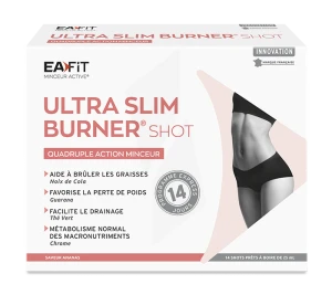 Eafit Ultra Slim Burner Shot Solution Buvable Ananas 14 Shots