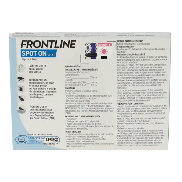 Frontline Spot On Chat, Solution Pour Spot-on