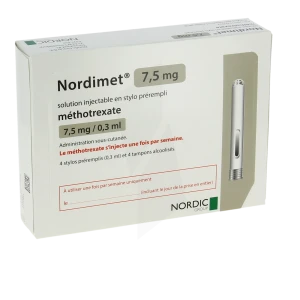 Nordimet 7,5 Mg, Solution Injectable En Stylo Prérempli