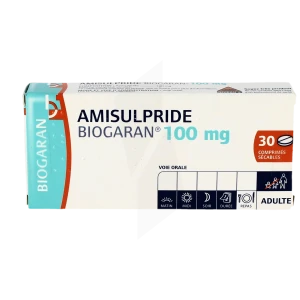 Amisulpride Biogaran 100 Mg, Comprimé Sécable