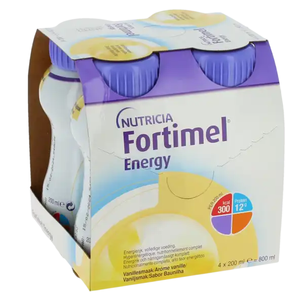 Fortimel Energy Nutriment Vanille 4 Bouteilles/200ml