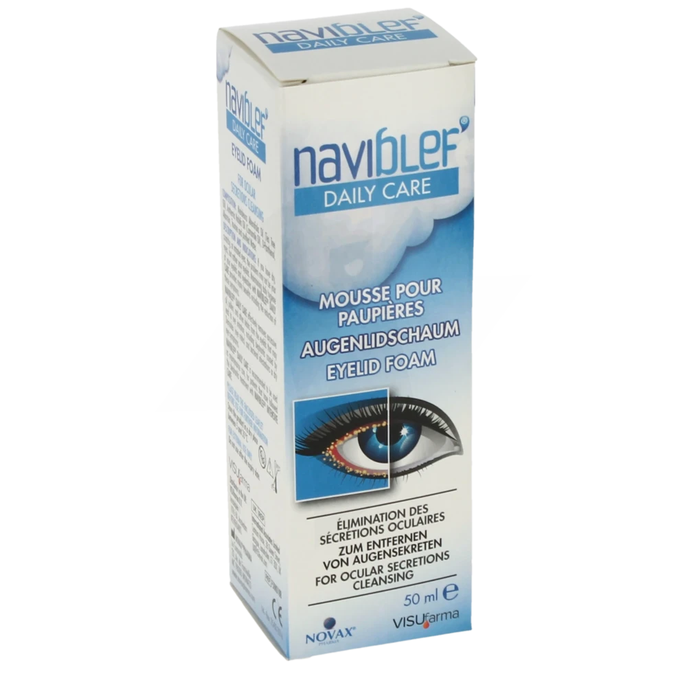 Naviblef Daily Care Mousse Pour Paupières Fl Pompe/50ml