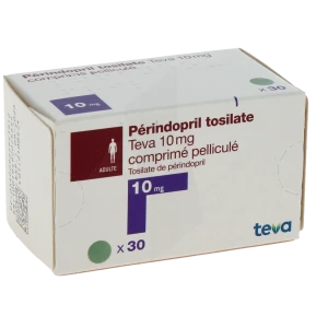 Perindopril Tosilate Teva 10 Mg, Comprimé Pelliculé