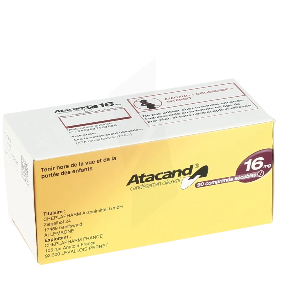 Atacand 16 Mg, Comprimé Sécable