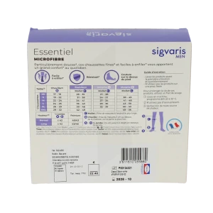 Sigvaris Essentiel Urban Microfibre Chaussette Morpho- Classe 2 Homme Gris Clair Normal M