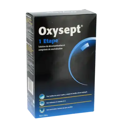 Oxysept 1 Etape Solution, 300 Ml, Pack 2 + 30 Comprimés à VERNOUX EN VIVARAIS