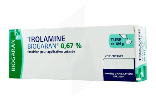 Trolamine Biogaran 0,67 %, émulsion Pour Application Cutanée