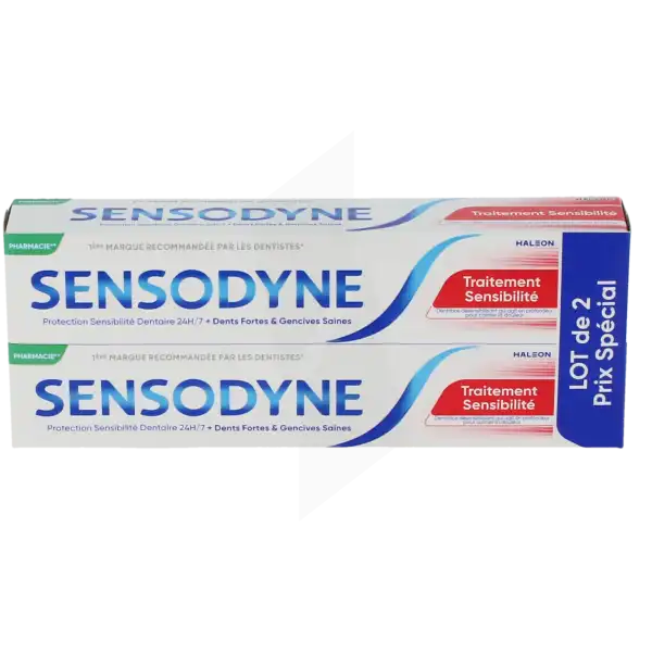 Sensodyne Pro Dentifrice Traitement Sensibilite 75ml X 2