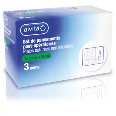Alvita Set Pansement Post Opératoire <10cm B/3 à Bandol