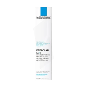 La Roche Posay Effaclar K+ Soin Visage Anti Points Noirs Peaux à Tendance Acnéique Tube/40ml