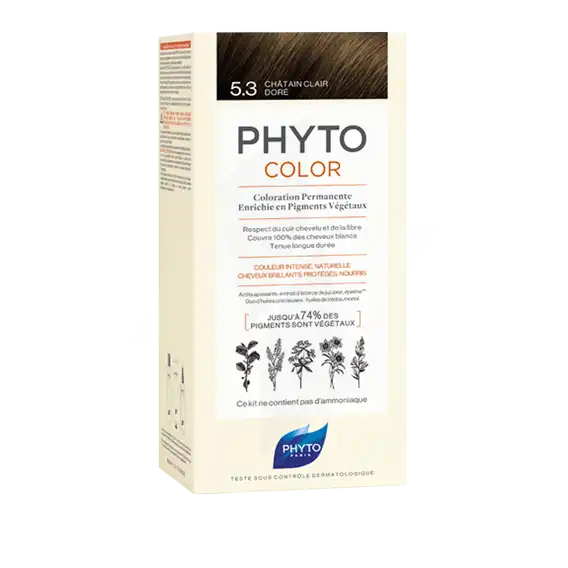 Phytocolor Kit Coloration Permanente 5.3 Châtain Clair Doré
