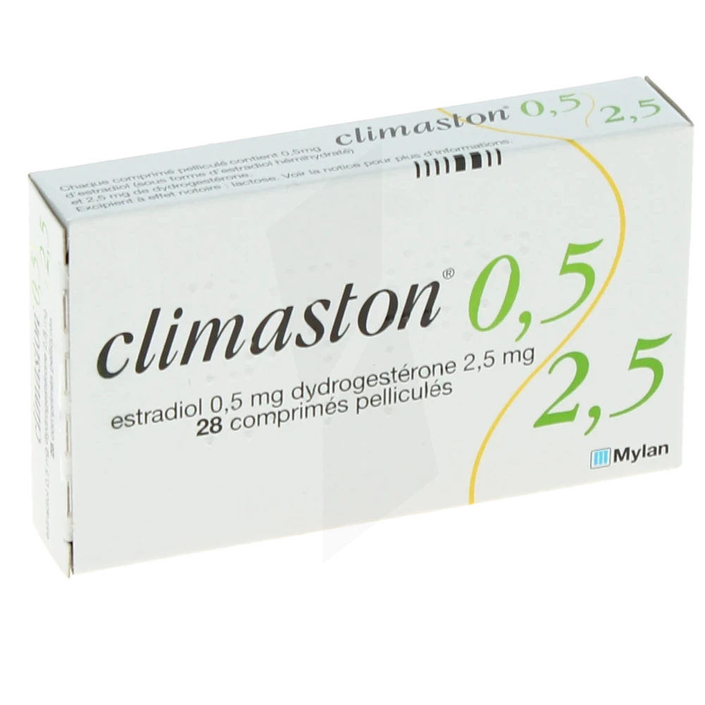 Climaston 0,5 Mg/2,5 Mg, Comprimé Pelliculé