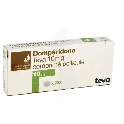Domperidone Teva 10 Mg, Comprimé Pelliculé à Chelles