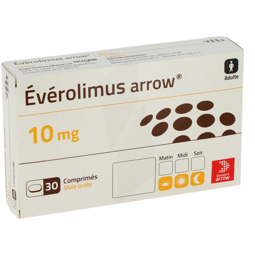 Everolimus Arrow 10 Mg, Comprimé