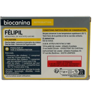 Felipil, Comprimé