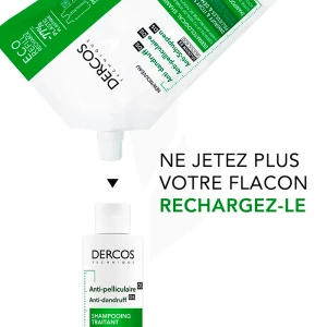 Vichy Dercos Technique Ecorecharge Antipell Ds Shampooing Traitant Pellicules & Démangeaisons Cheveux Normaux à Gras Recharge/500ml