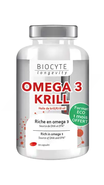 Biocyte Oméga 3 Krill 500mg Caps B/90
