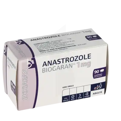 Anastrozole Biogaran 1 Mg, Comprimé Pelliculé à LE LAVANDOU