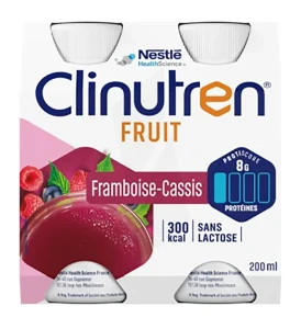 Clinutren Fruit Nutriment Framboise Cassis 24 Bouteilles/200ml