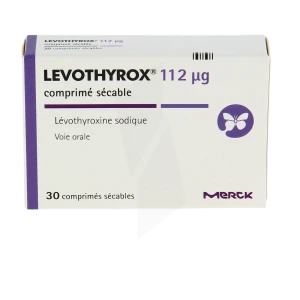 Levothyrox 112 Microgrammes, Comprimé Sécable