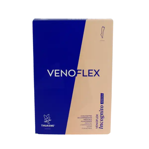 Venoflex Incognito Absolu 2 Chaussette Pied Ouvert Femme Naturel Taille 3n