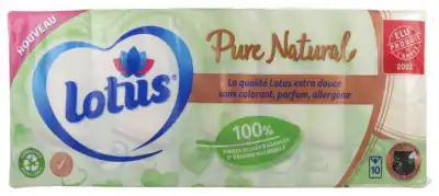 Lotus Pure Naturelle Mouchoir Etui/10 à JOINVILLE-LE-PONT
