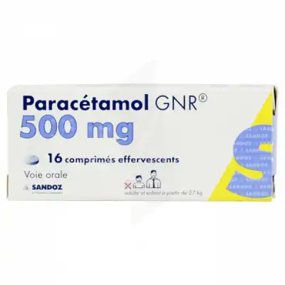 Paracetamol Sandoz 500 Mg, Comprimé Effervescent à Toulouse