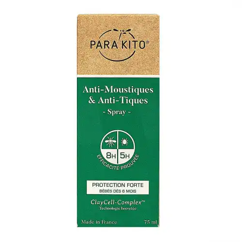 Para'kito Anti-moustiques & Anti-tiques Lot Protection Forte Spray/75ml