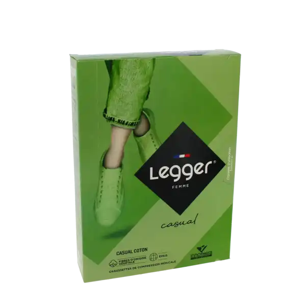 Legger Casual Coton Chaussette Femme Noir T3n