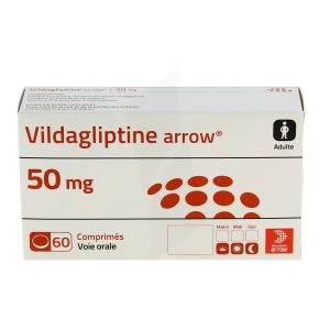 Vildagliptine Arrow 50 Mg, Comprimé