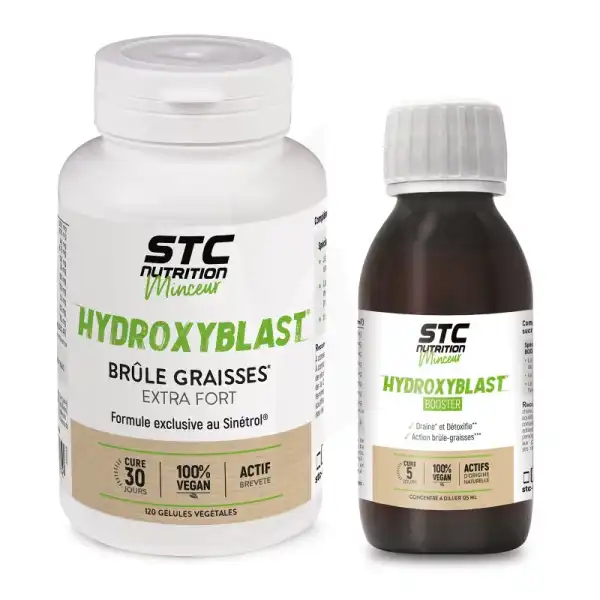 Stc Nutrition Pack Booster Hydroxyblast Brûleur De Graisses Gélules B/120+bouteille De 125ml