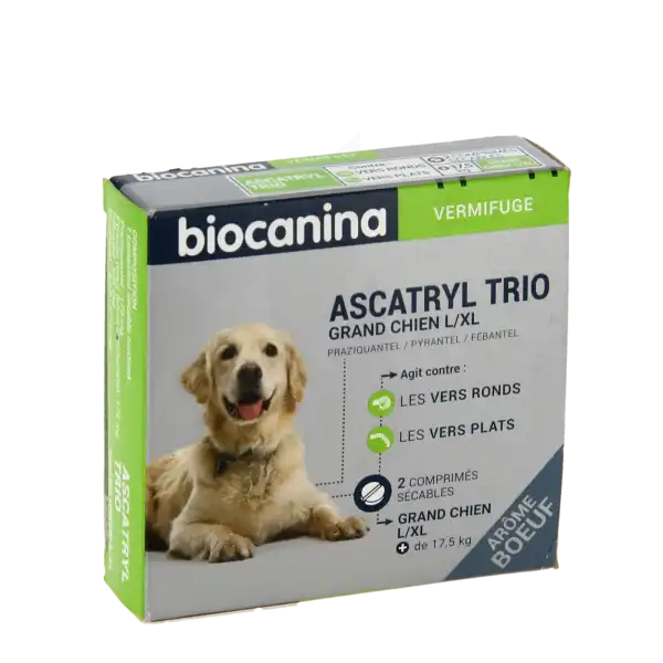 Biocanina Ascatryl Trio Comprimés Grand Chien B/2