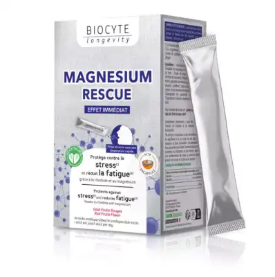 Biocyte Magnésium Rescue 360mg Poudre 14 Sticks à Paris