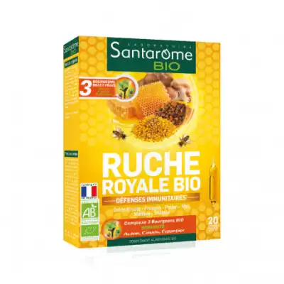 Santarome Bio Ruche Royale Solution Buvable 20 Ampoules/10ml à GUJAN-MESTRAS