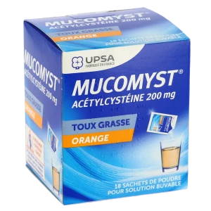 Mucomyst 200 Mg, Poudre Pour Solution Buvable En Sachet