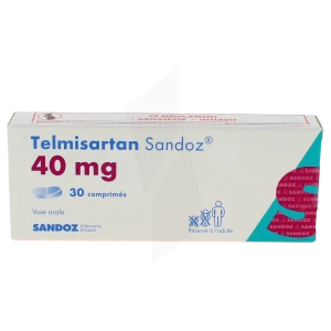 Telmisartan Sandoz 40 Mg, Comprimé