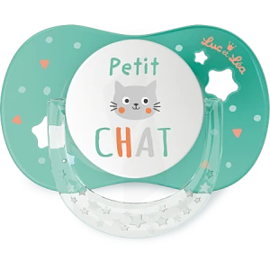 Luc Et Lea Sucette Anatomique Avec Anneau +18mois Petit Chat