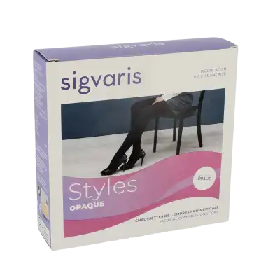 Sigvaris Styles Opaque Chaussettes  Femme Classe 2 Beige RosÉ Small Normal à Saint-Médard-en-Jalles