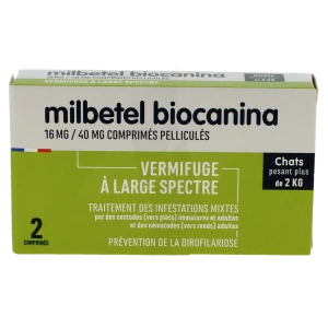 Verkill 16 Mg/40 Mg Comprimes Pellicules Pour Chats, Comprimé Pelliculé